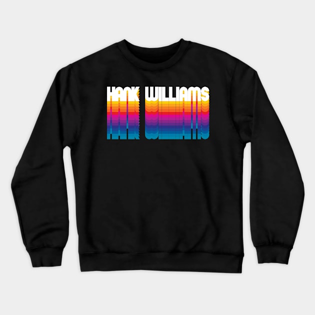 Retro Hank Proud Personalized Name Gift Retro Rainbow Style Crewneck Sweatshirt by Time Travel Style